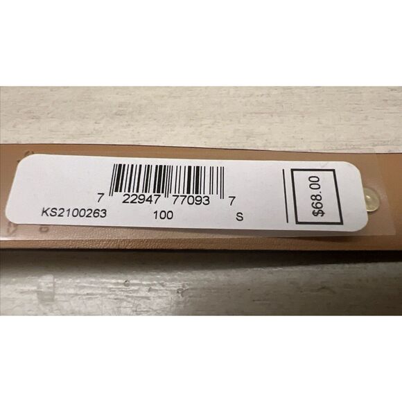 KATE SPADE Studded Belt Leather White Sz S Gold Hardware New - Picture 11 of 11